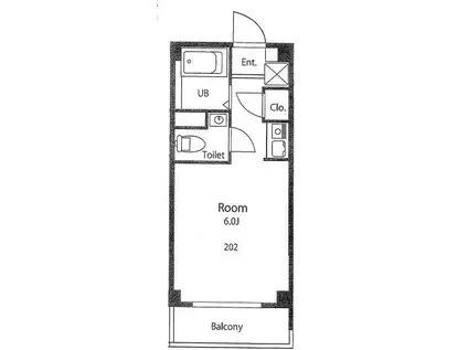 BLANC DE BLANCS(ワンルーム/1階)の間取り写真