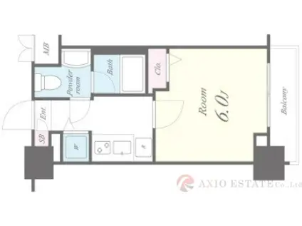 セイワパレス東三国駅前(1K/7階)の間取り写真