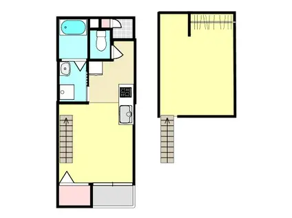 セイラBOX上並榎A(ワンルーム/2階)の間取り写真