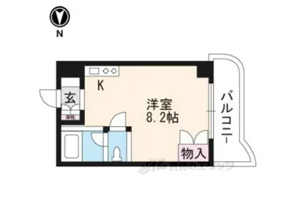 林ビル(1K/3階)の間取り写真