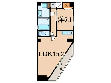 Y.S BUIL仲町台II(1LDK/3階)の間取り写真