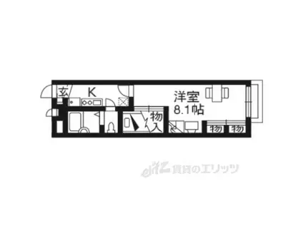 レオパレスWILDBOAR(1K/2階)の間取り写真