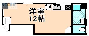 フラット伊丹(ワンルーム/3階)の間取り写真