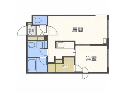 アンジュロ本郷通(1LDK/2階)の間取り写真