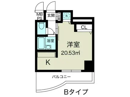 ノルデンハイム新大阪(ワンルーム/3階)の間取り写真