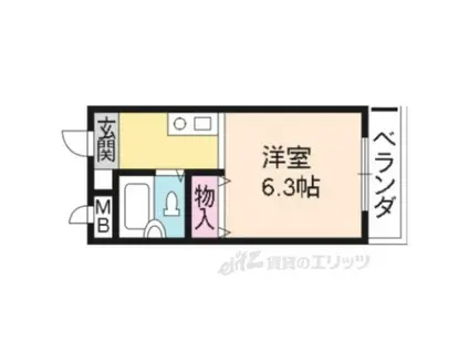 森マンションVII(1K/4階)の間取り写真