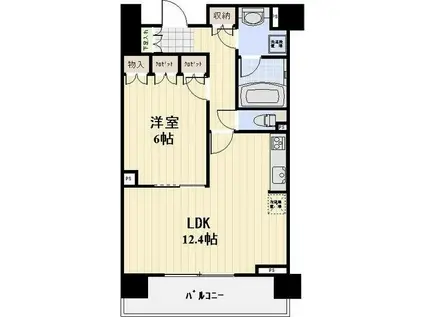 ジョイスコート(1LDK/10階)の間取り写真