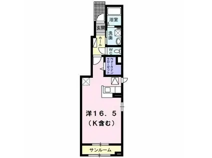 グレイス メゾン(ワンルーム/1階)の間取り写真