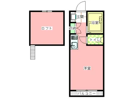 文京ホームズB(ワンルーム/1階)の間取り写真