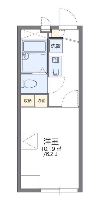 レオパレスアプライズ塚口(1K/1階)の間取り写真
