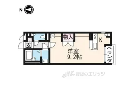 レオネクスト玄琢(ワンルーム/2階)の間取り写真