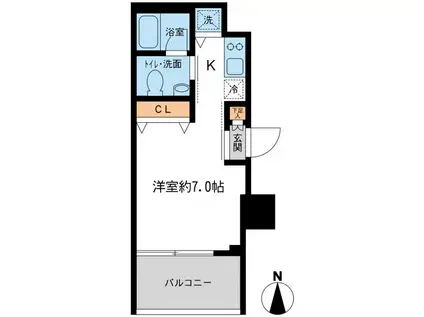 KDXレジデンス大島(ワンルーム/3階)の間取り写真