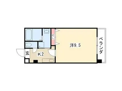 アメニティ吹上(1K/5階)の間取り写真