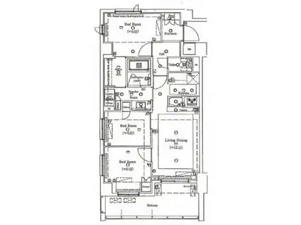 アイガーデン川口(3LDK/2階)の間取り写真