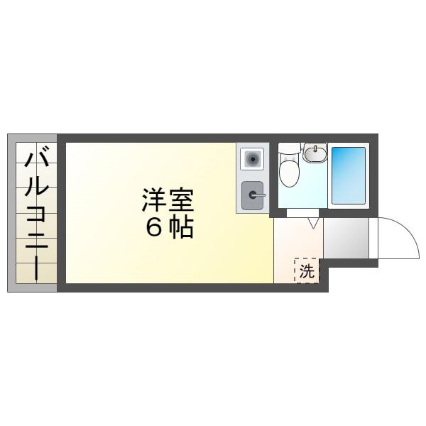CAVE PANBROSII(ワンルーム/3階)の間取り写真