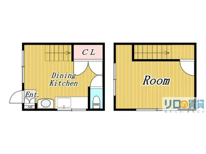 ハイツトキオ(1DK/3階)の間取り写真