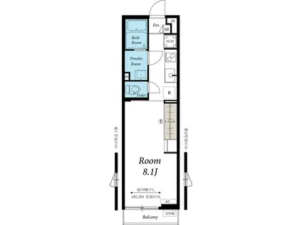 リブリ・本牧通I(1K/3階)の間取り写真