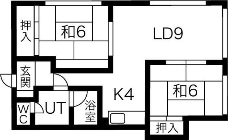 チェルシー37(2LDK/2階)の間取り写真