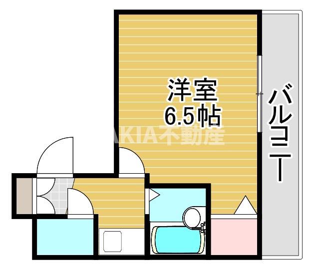 ラフォーレ京橋(1K/3階)の間取り写真