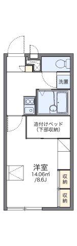 レオパレス沼崎(1K/2階)の間取り写真