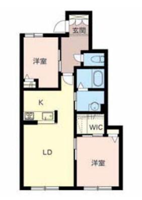 グランドゥール英賀保(2LDK/1階)の間取り写真