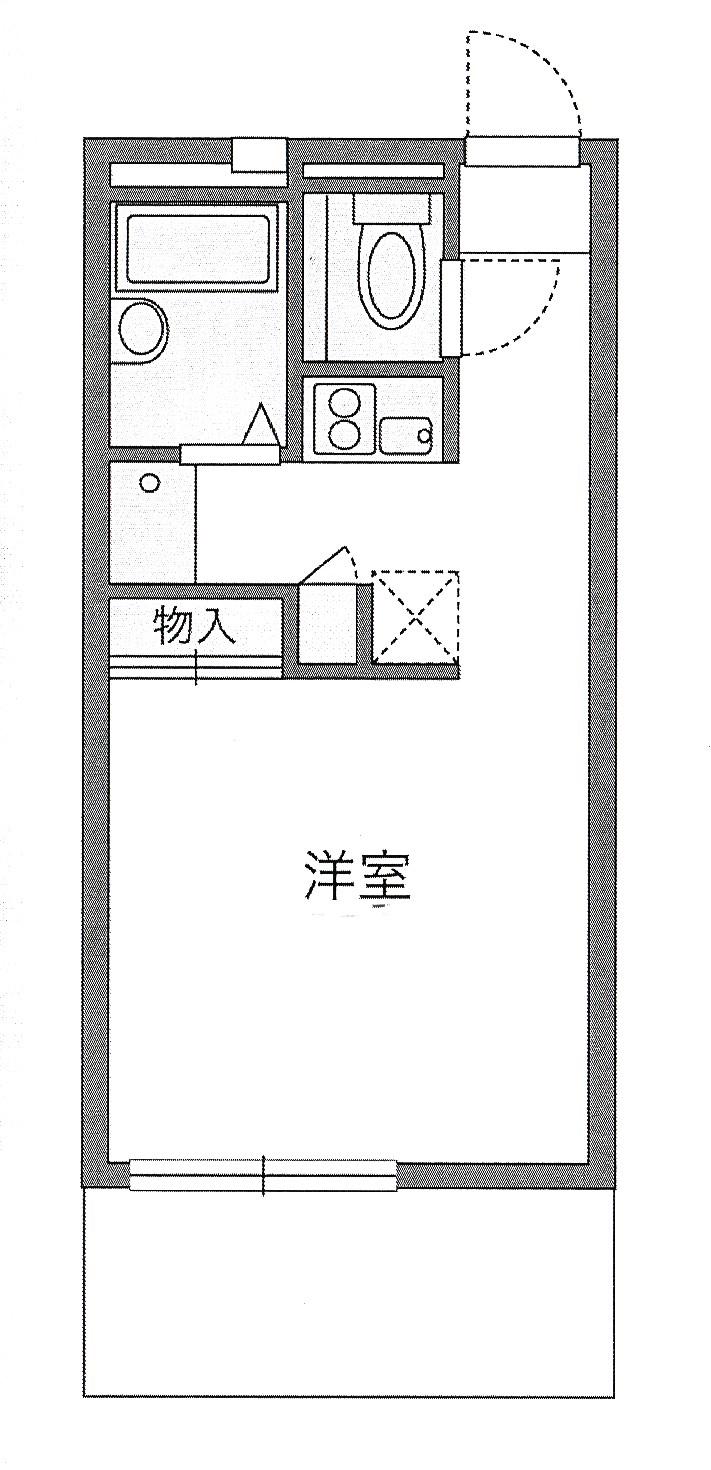 オリオン横枕西 106(1K/1階)の間取り写真