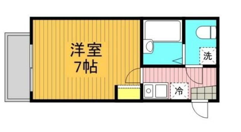 ベスト上星川(1K/3階)の間取り写真