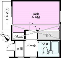 アネックス吉川2期(ワンルーム/2階)の間取り写真