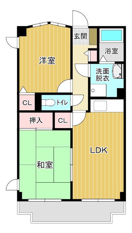 レジデンス・コレクト(2LDK/5階)の間取り写真
