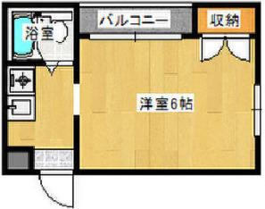 COLLECTION城北II(ワンルーム/2階)の間取り写真