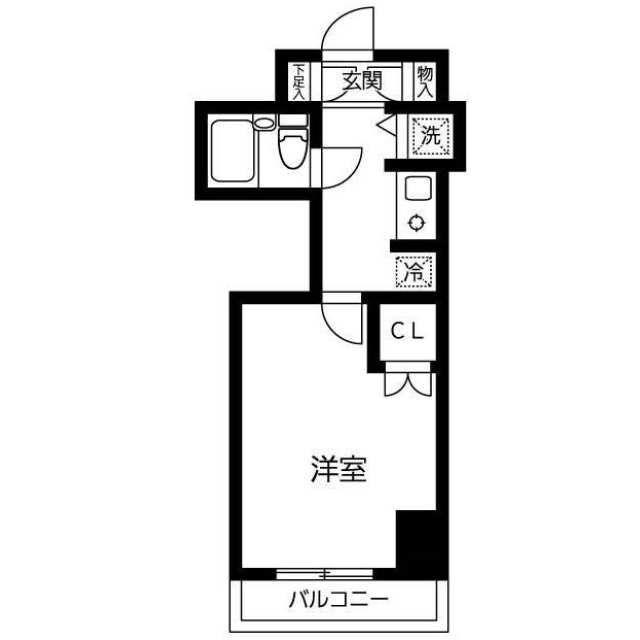 NIKOハイム新小岩第6(1K/2階)の間取り写真
