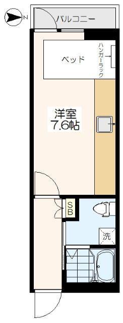 ウィンコーポ池袋(ワンルーム/3階)の間取り写真