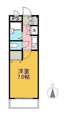 メゾンクレール(1K/1階)の間取り写真
