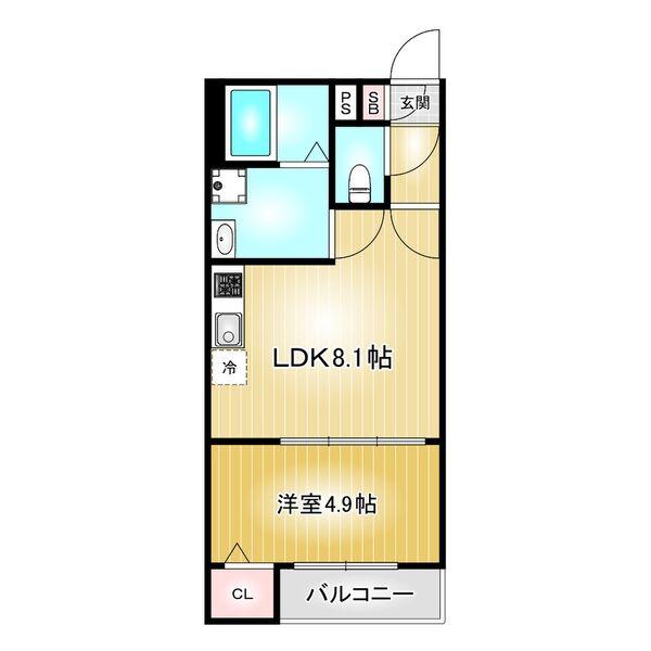 アークティカ上飯田(1LDK/2階)の間取り写真