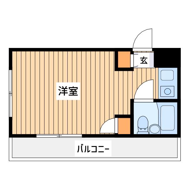 トップ横浜東白楽(ワンルーム/5階)の間取り写真