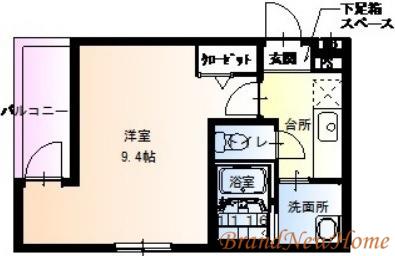 フジパレス堺寺地町(1K/2階)の間取り写真