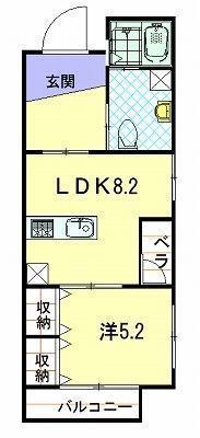 セント・ピュール(1LDK/3階)の間取り写真