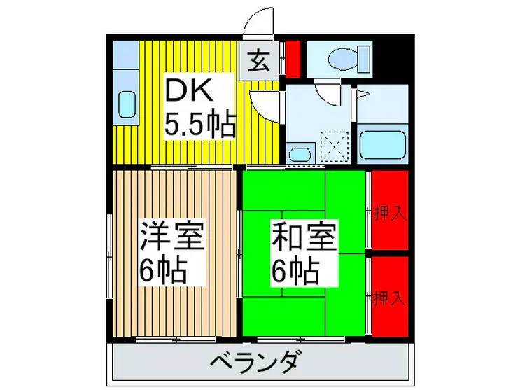 サンライズ池田 3階階 間取り