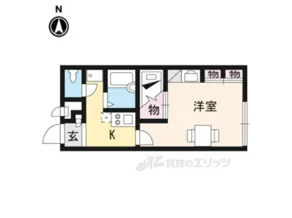 レオパレスサクセス(1K/2階)の間取り写真