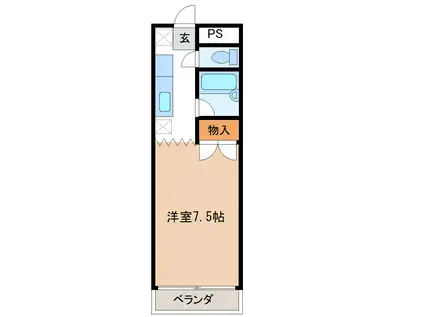 メゾン・ドゥ・真弥(1K/1階)の間取り写真