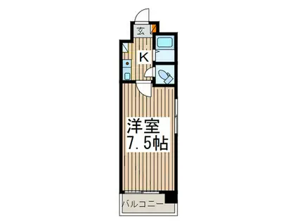 グレースヒル橋本(1K/3階)の間取り写真