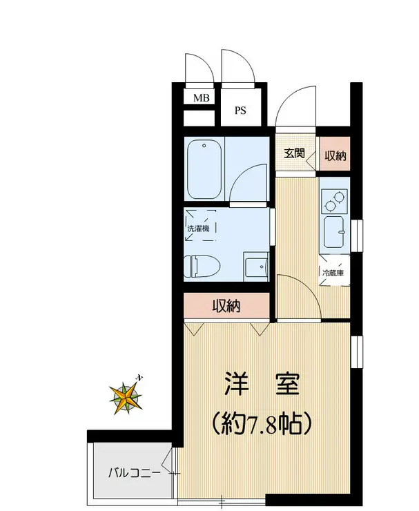 パティオみづほ文京東大前 2階階 間取り