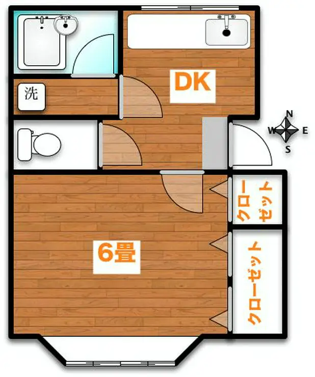 パープル西船 2階階 間取り