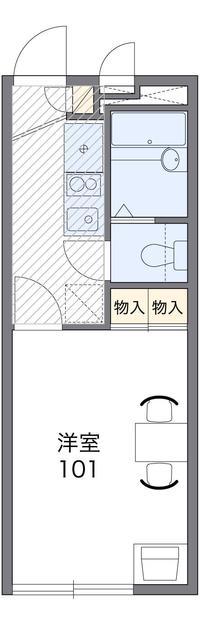 レオパレス匠(1K/2階)の間取り写真