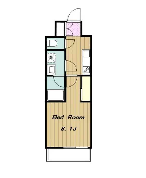 ヴィラ・デル・ソーレ栄 5階階 間取り