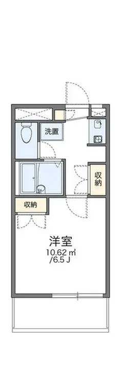 レオパレスヒルズ日野 3階階 間取り