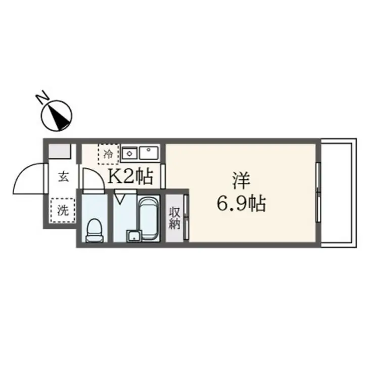 カレッジ・ガーデン 3階階 間取り