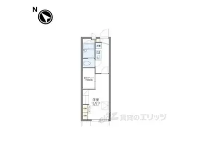 レオパレスTOMONAⅡ(1K/1階)の間取り写真