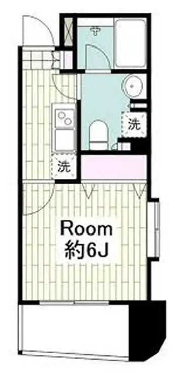 グリフィン横浜・桜木町六番館 3階階 間取り