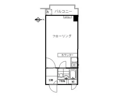 プラザ百合ヶ丘(ワンルーム/2階)の間取り写真